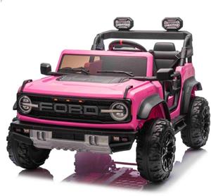 Beneo Ford Bronco XL, elektrické autíčko s pohonom zadných kolies, licencované, dvojmiestne, ružové