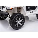 Beneo Jeep Wrangler, elektrické autíčko, jednomiestne, biele