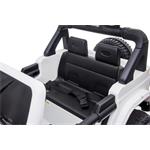 Beneo Jeep Wrangler, elektrické autíčko, jednomiestne, biele