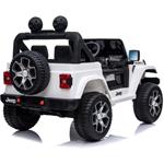 Beneo Jeep Wrangler, elektrické autíčko, jednomiestne, biele