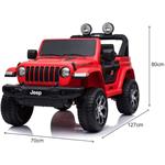 Beneo Jeep Wrangler elektrické autíčko, jednomiestne, červené