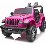 Beneo Jeep Wrangler, elektrické autíčko, jednomiestne, ružové