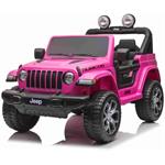 Beneo Jeep Wrangler, elektrické autíčko, jednomiestne, ružové