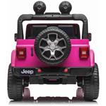 Beneo Jeep Wrangler, elektrické autíčko, jednomiestne, ružové