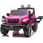 Beneo Jeep Wrangler, elektrické autíčko, jednomiestne, ružové
