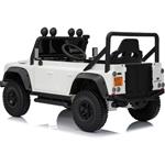 Beneo Land Rover Defender 110 SVX, elektrické autíčko, 12V, biele