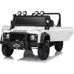 Beneo Land Rover Defender 110 SVX, elektrické autíčko, 12V, biele