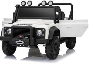 Beneo Land Rover Defender 110 SVX, elektrické autíčko, 12V, biele