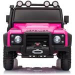 Beneo Land Rover Defender 110 SVX, elektrické autíčko, 12V, ružové