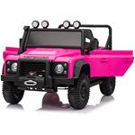 Beneo Land Rover Defender 110 SVX, elektrické autíčko, 12V, ružové