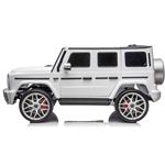 Beneo Mercedes-Benz G63 AMG, elektrické autíčko, 4x50W, biele