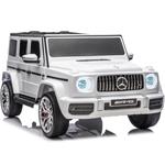Beneo Mercedes-Benz G63 AMG, elektrické autíčko, 4x50W, biele