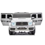 Beneo Mercedes-Benz G63 AMG, elektrické autíčko, 4x50W, biele