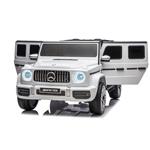 Beneo Mercedes-Benz G63 AMG, elektrické autíčko, 4x50W, biele
