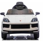 Beneo Porsche Cayenne, elektrické autíčko, 12V s pohonom zadných kolies, biele