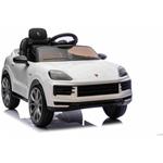 Beneo Porsche Cayenne, elektrické autíčko, 12V s pohonom zadných kolies, biele