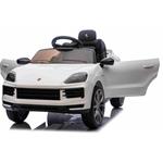 Beneo Porsche Cayenne, elektrické autíčko, 12V s pohonom zadných kolies, biele