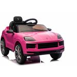 Beneo Porsche Cayenne, elektrické autíčko, 12V s pohonom zadných kolies, ružové