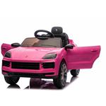 Beneo Porsche Cayenne, elektrické autíčko, 12V s pohonom zadných kolies, ružové