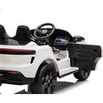 Beneo Porsche Macan, elektrické autíčko s pohonom zadných kolies a licenciou, 2x35W, biele