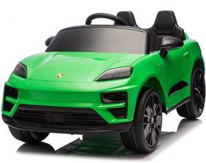 Beneo Porsche Macan, elektrické autíčko s pohonom zadných kolies a licenciou, 2x35W, zelené