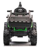 Beneo TOP-WORKER, elektrický traktor s naberačkami a prívesom, 12V, zelený