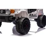 Beneo Toyota FJ Cruiser XXL, elektrické autíčko s pohonom 4x4, biele