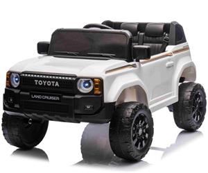 Beneo Toyota Landcruiser, elektrické autíčko, 12V, biele