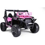 Beneo UTV, elektrické autíčko, 24V, dvojmiestne, 2 x 200 W, ružové
