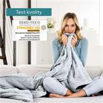 Beurer HD 75 Nordic Grey Green Planet, vyhrievacia deka