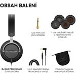 Beyerdynamic DJ 300 PRO X CLUB, káblové On/Over-Ear slúchadlá, čierne