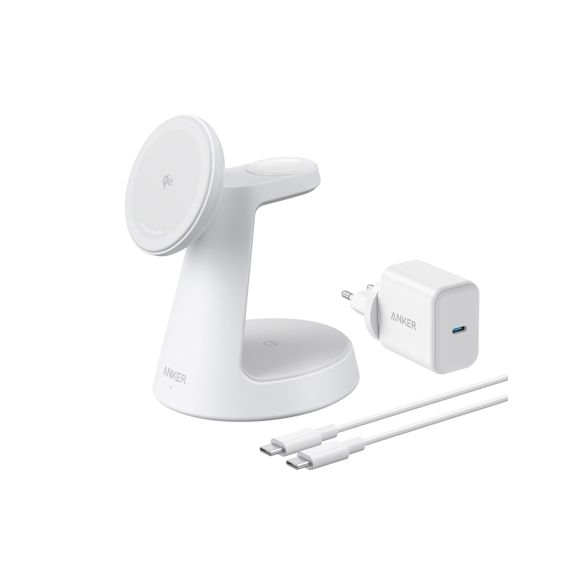 Bezdrátová nabíječka Anker MagGo B25M4 15W bílá