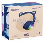 Bezdrôtové detské slúchadlá Delulu DiscoBeats Blue