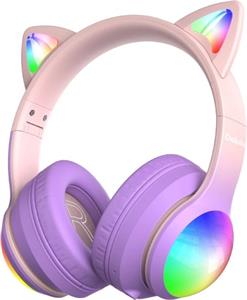 Bezdrôtové detské slúchadlá Delulu DiscoBeats Pink