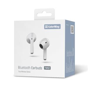 Bezdrôtové slúchadlá (earbuds) ColorWay Slim (CW-TWS2WT) - biele