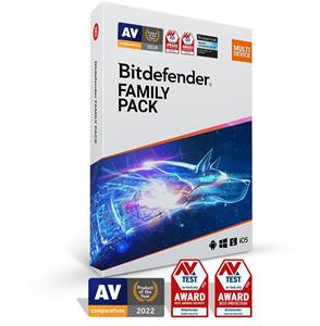 Bitdefender Family pack - 15 zariadení na 1 rok - elektronická licencia na e-mail