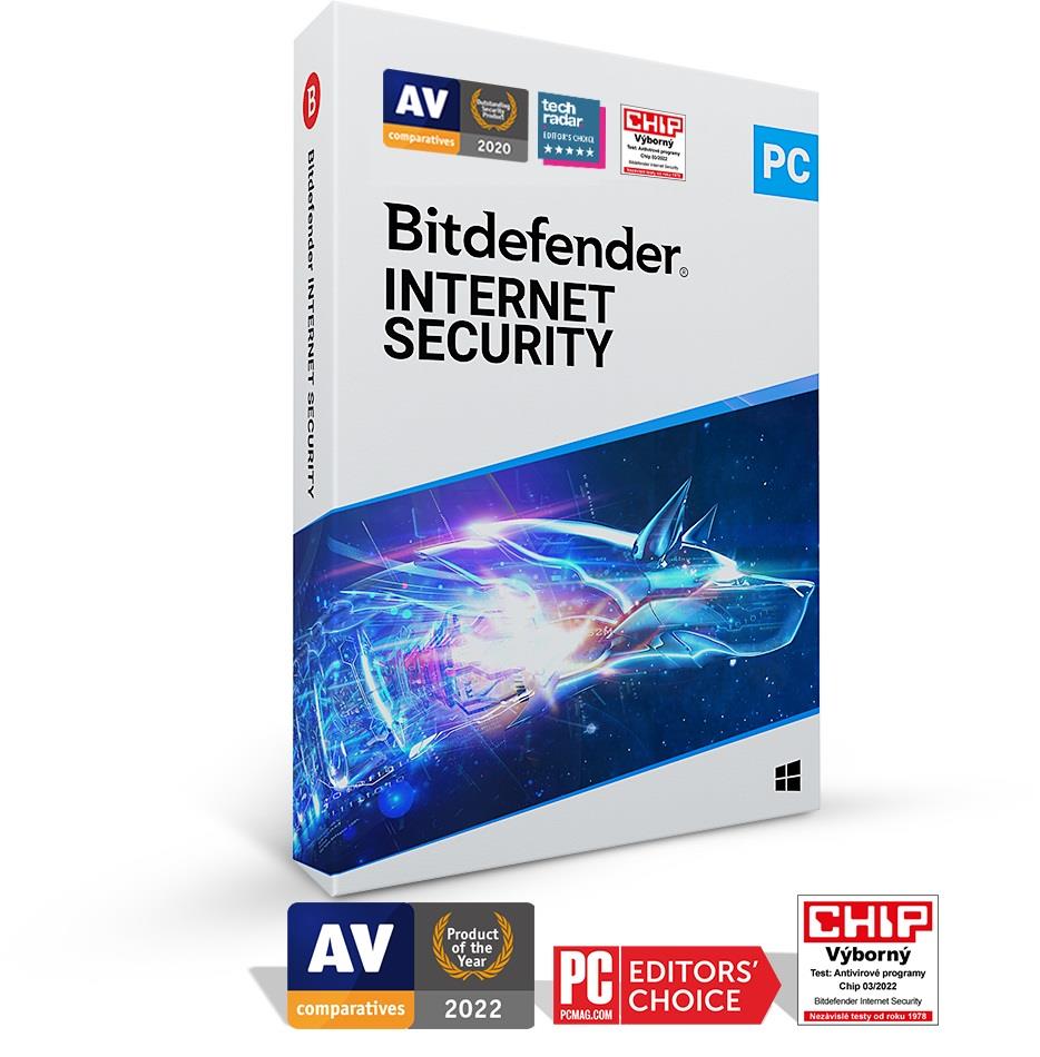 Bitdefender Internet Security- 1PC na 2 roky- elektronická licencia na e-mail
