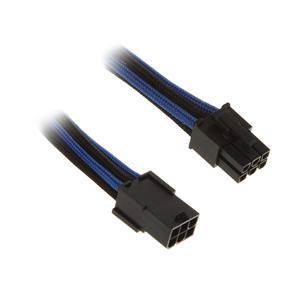 BitFenix 6-Pin PCIe Extension 45cm - sleeved black / blue / black
