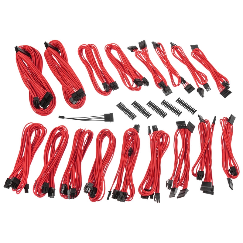 BitFenix Alchemy 2.0 PSU Cable Kit, CSR-Series - red
