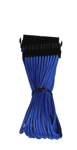 BitFenix Alchemy 24-Pin ATX Cable 30cm - Sleeved Blue/Black