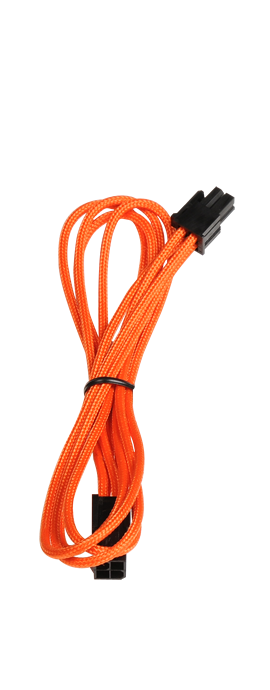 BitFenix Alchemy 4-Pin ATX12V Cable 45cm - Sleeved Orange/Black