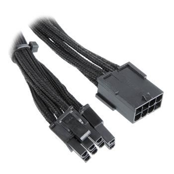 BitFenix Alchemy 6+2Pin PCIe Cable 45cm - Sleeved Black/Black