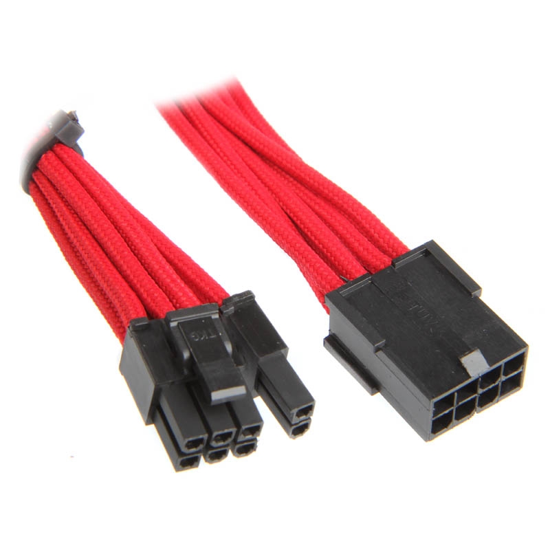BitFenix Alchemy 6+2Pin PCIe Cable 45cm - Sleeved Red/Black | Datacomp.sk