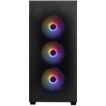 BitFenix Flow FRGB, ATX, 4x120mm FRGB fan, čierna