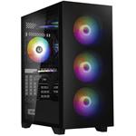 BitFenix Flow FRGB, ATX, 4x120mm FRGB fan, čierna