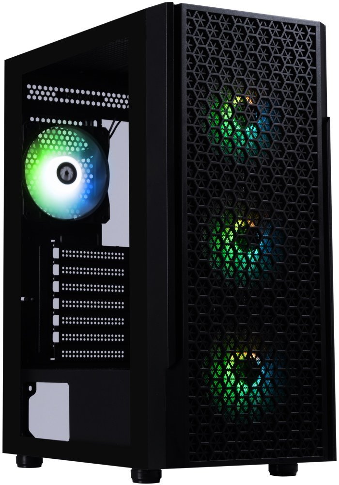 BitFenix skříň Proton / ATX / 4x120 mms FRGB fan / USB 3.0 / 2xUSB 2.0 / tvrzené sklo / černá