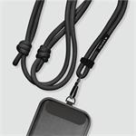 Black Rock Universal Lanyard, šnúrka na mobil, s karabínkou, 30-60 cm, čierna