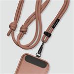 Black Rock Universal Lanyard, šnúrka na mobil, s karabínkou, 30-60 cm, hnedá