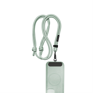 Black Rock Universal Lanyard, šnúrka na mobil, s karabínkou, 30-60 cm, šalviová zelená