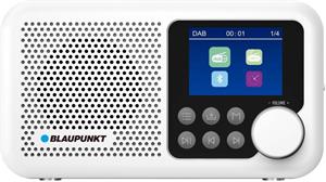 Blaupunkt DR8WH, prenosné DAB+/FM rádio, 2.4" LCD, RDS, bluetooth, biela